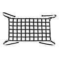 Us Cargo Control 82" x 50" Long Bed Truck Cargo Net with Cam Buckles & S-Hooks CN-825066-BLK